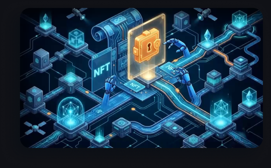 NFT transferable account illustration